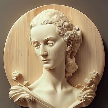 3D model John Currin American artist (STL)